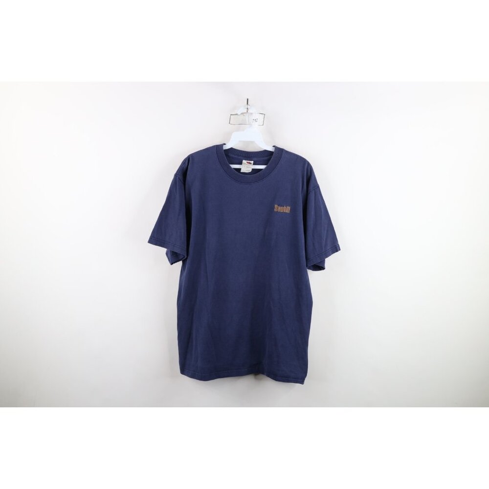Vtg 90s Streetwear Mens Large Distressed Spell Out Sawhill Short Sleeve T-Shirt